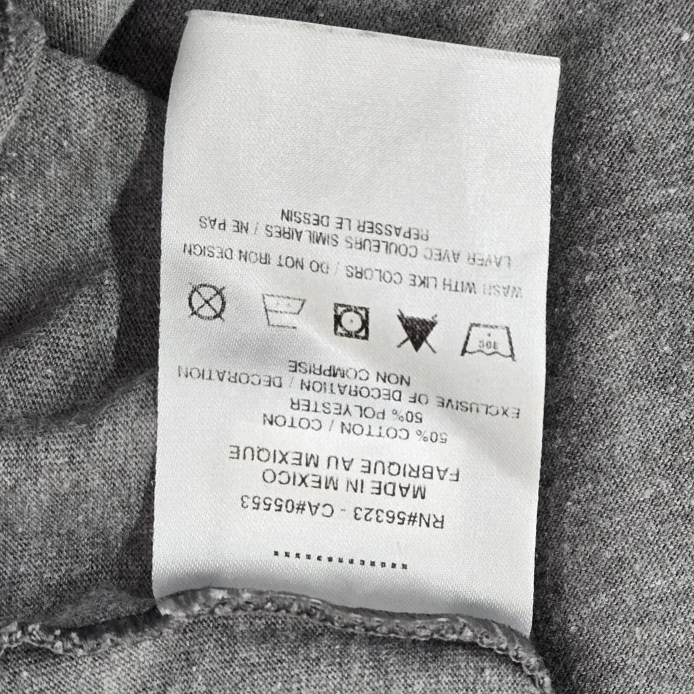 Jordan Men Shirt M Gray Logo Jumpman Graphic Short Sleeve Cotton‎